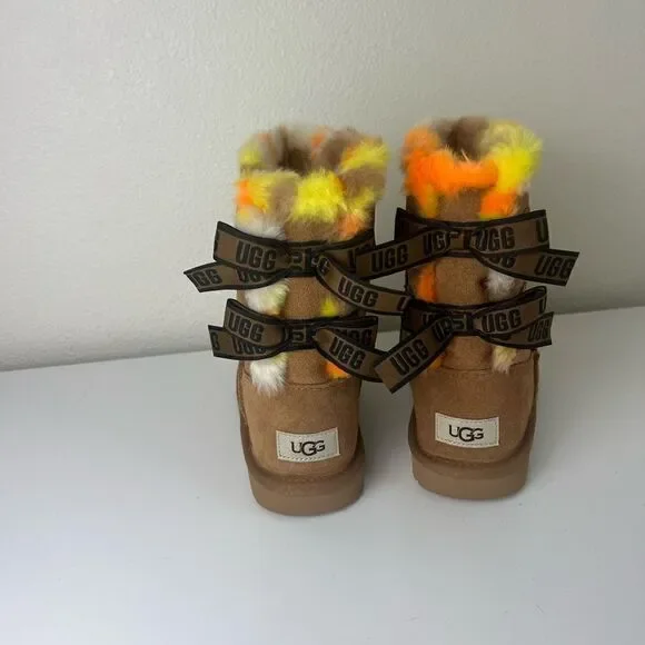 Ugg Bailey Bow Plaid Punk Womensize 5